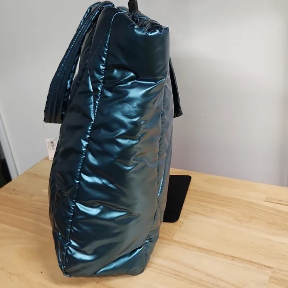 Victoria's Secret Quilted Blue Tote Bag - Picture 6 of 8